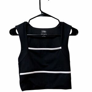 YPB SculptLUX Black Cropped Tank